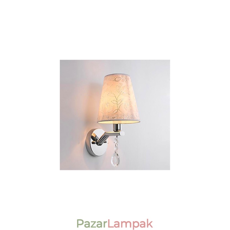 Modern, kortárs ezüst funkció a Crystal Ambient Light falilámpákhoz