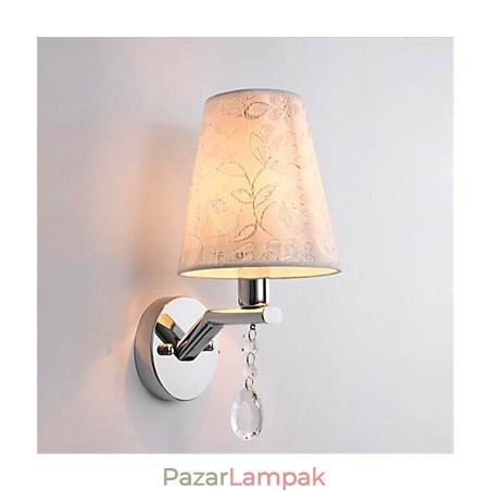 Modern, kortárs ezüst funkció a Crystal Ambient Light falilámpákhoz Modern, kortárs ezüst funkció a Crystal Ambient Light falilámpákhoz