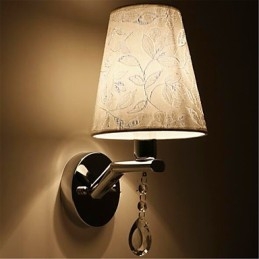 Modern, kortárs ezüst funkció a Crystal Ambient Light falilámpákhoz