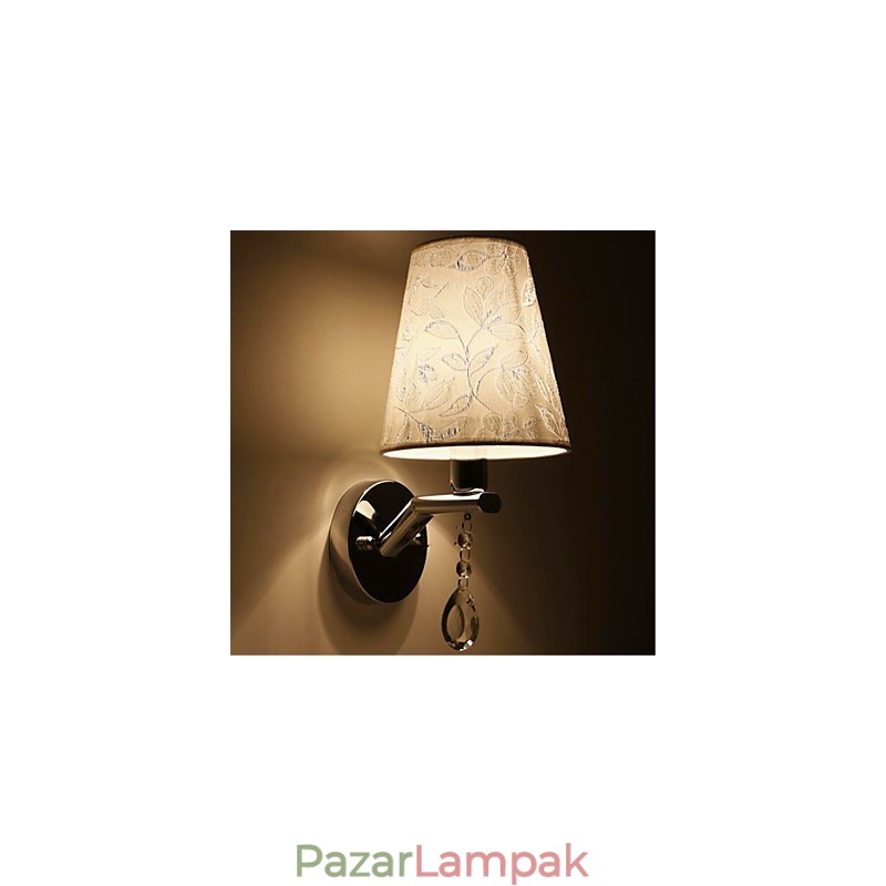 Modern, kortárs ezüst funkció a Crystal Ambient Light falilámpákhoz