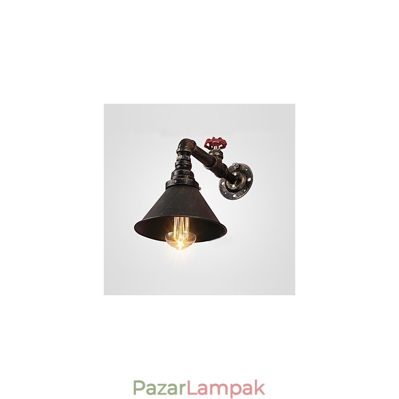 Vízcső fali lámpák Retro ipari stílus Kreatív Country Fém étterem Kávézó Bár Bár Asztali falikar