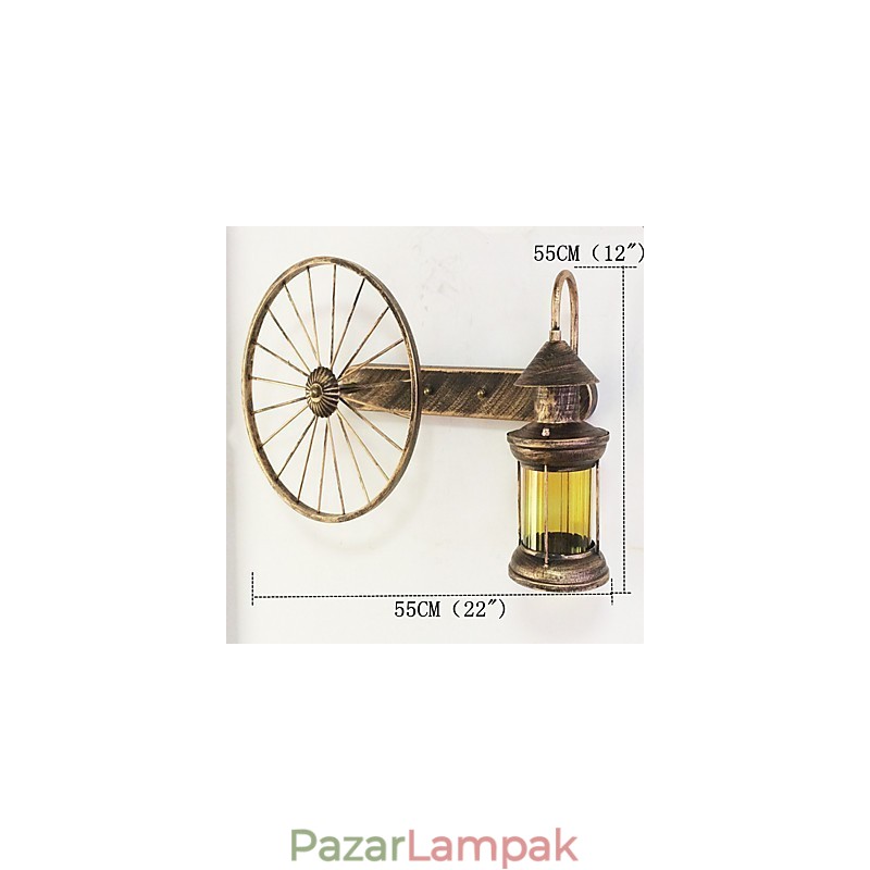 Rusztikus páholyfestési funkció mini stílusú fali lámpákhoz