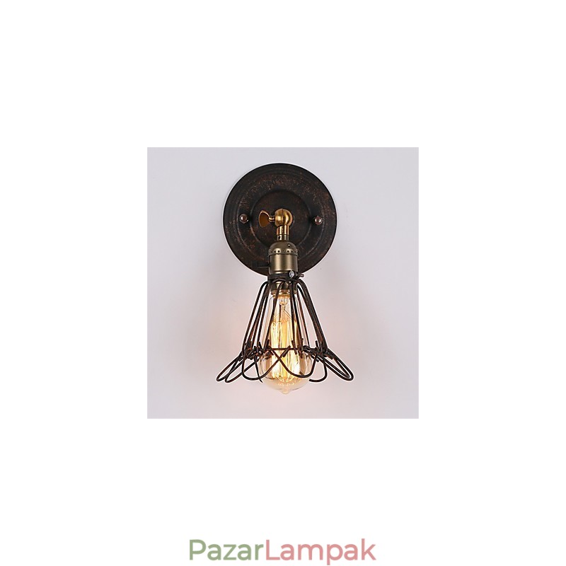 Retro ipari stílusú vidéki fém fali lámpák étterem kávézó mini falikarik