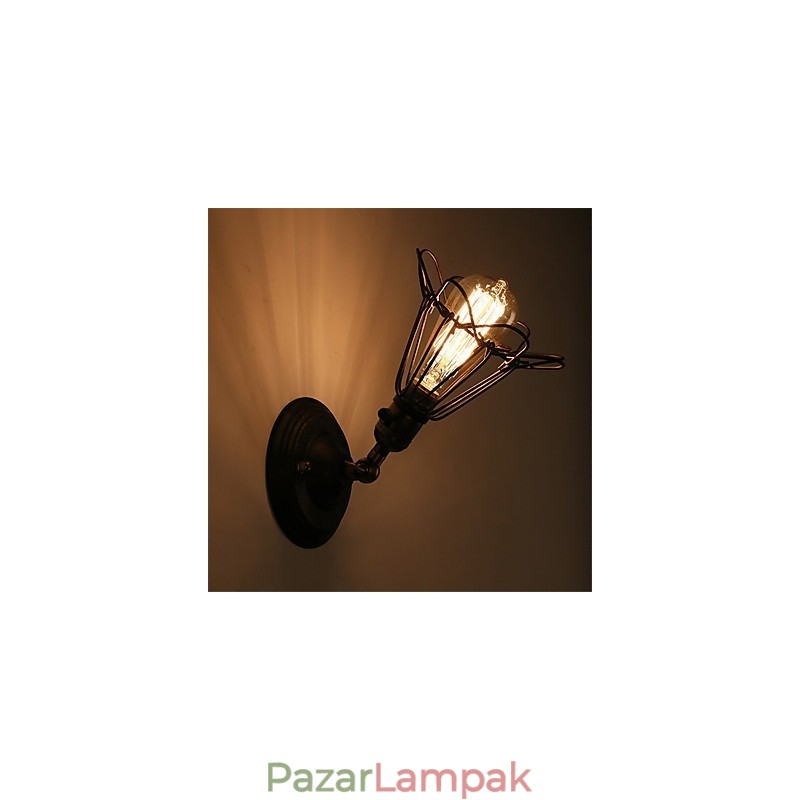Retro ipari stílusú vidéki fém fali lámpák étterem kávézó mini falikarik
