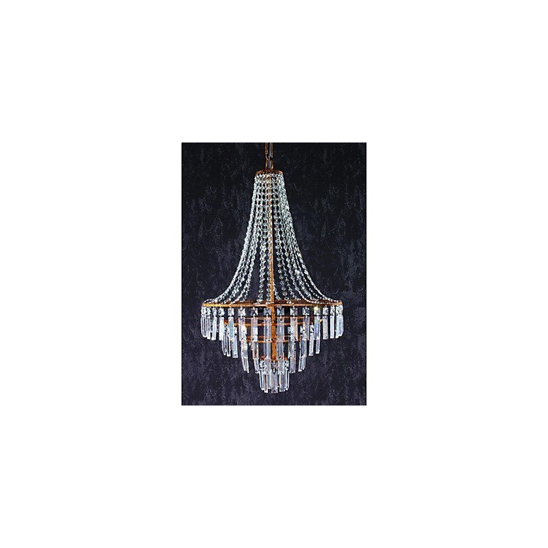 Modern, kortárs, hagyományos, klasszikus rusztikus páholy Retro lámpás Country Crystal antik sárgaréz fém csillár