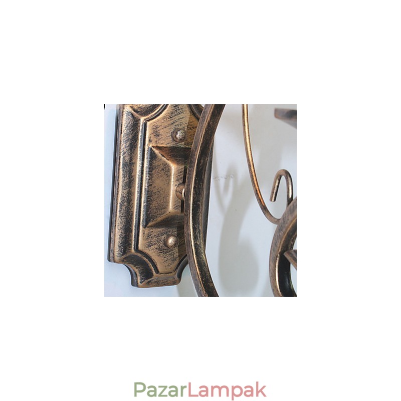 Mini Retro fali lámpa Folyosó fém gyertya alakú fali lámpa világítás