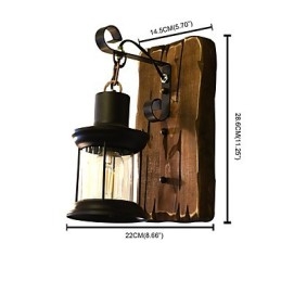 Rusztikus Lodge Hagyományos klasszikus festési funkció a Downlight fali lámpákhoz