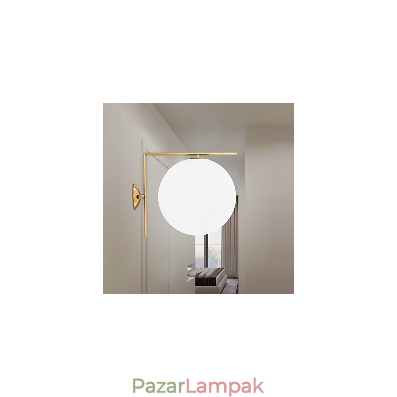 Modern, kortárs rózsarany színű, környezeti fényű fali lámpa fali lámpa