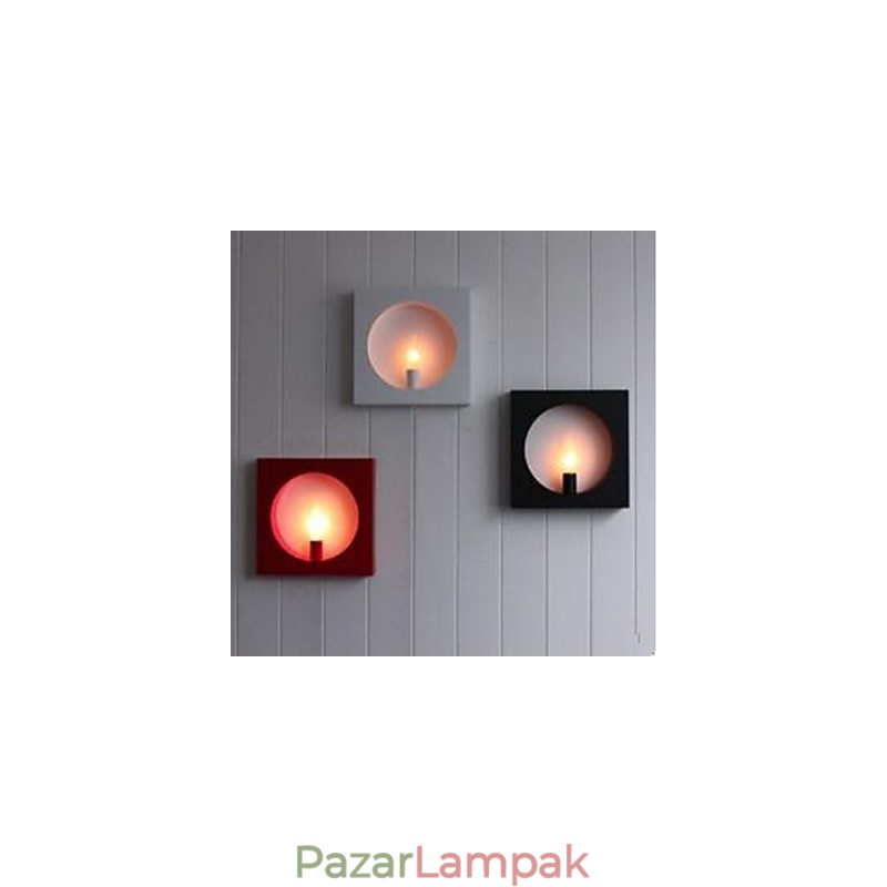 Modern egyszerű vas művészet fali lámpa Kreatív nappali háttérterem Az ágy feje négyzet alakú dekorációs lámpák és lámpák