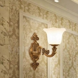 Egyágyas, hagyományos, klasszikus nappali, étkező, hálószoba, fém luxus beltéri falikar