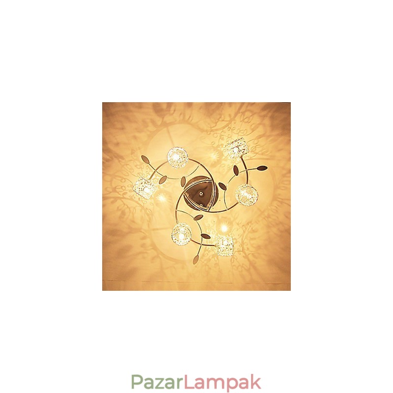 Modern kortárs kristályból galvanizált süllyesztett tartó