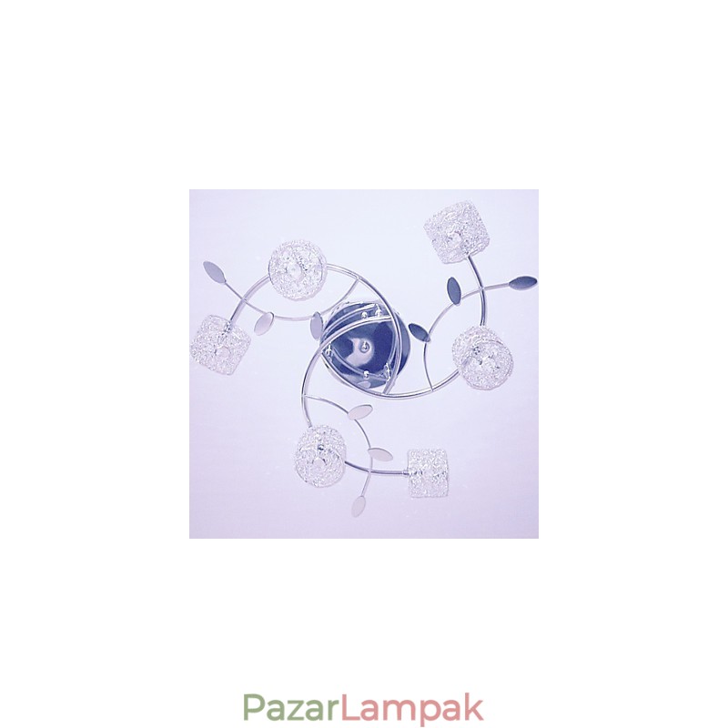 Modern kortárs kristályból galvanizált süllyesztett tartó