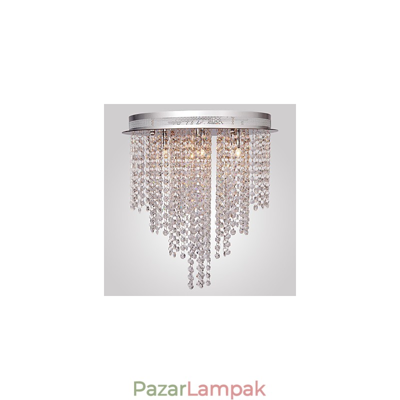 Modern, modern kristály mini stílusú, galvanizált fém süllyesztett tartó
