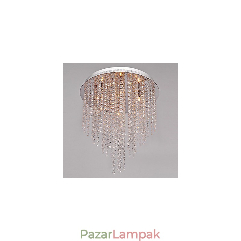 Modern, modern kristály mini stílusú, galvanizált fém süllyesztett tartó