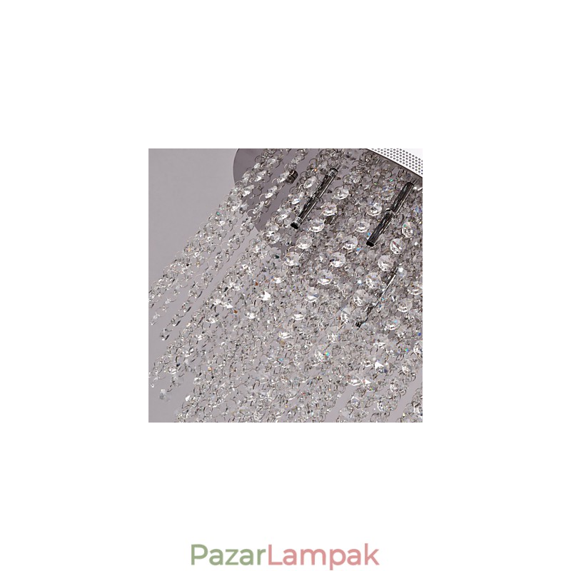 Modern, modern kristály mini stílusú, galvanizált fém süllyesztett tartó