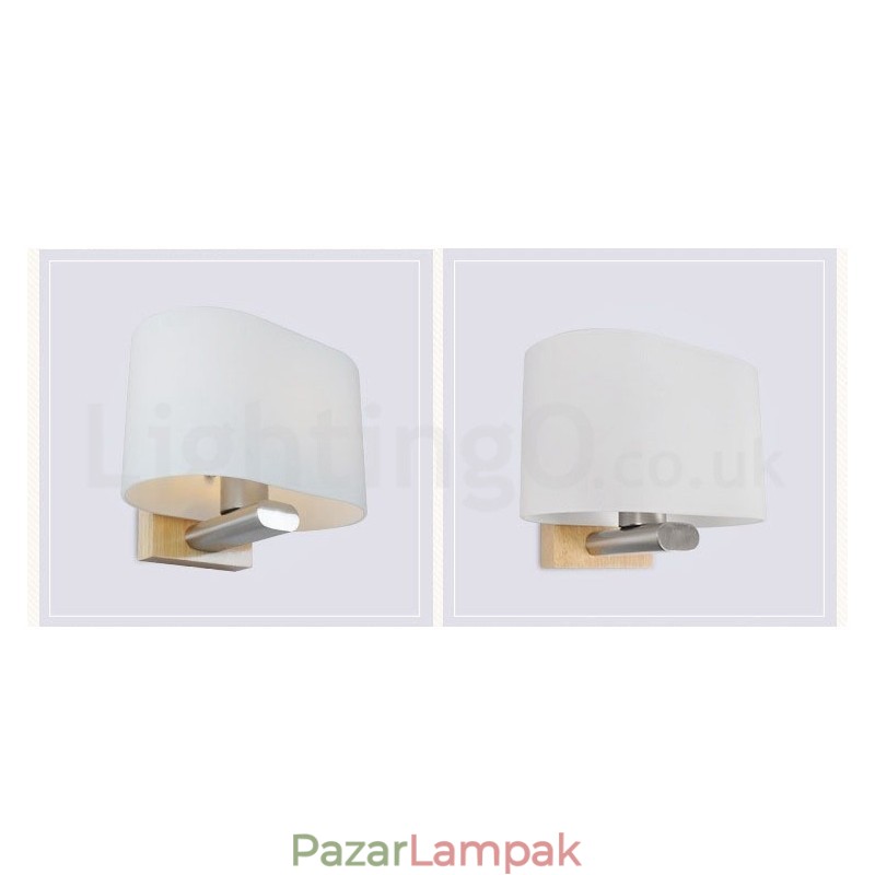 Modern, kortárs fából készült, rozsdamentes acél fali lámpák üvegernyővel a folyosó bárhoz, kávézóhoz, hálószobához, tetőtéri csigafali lámpához