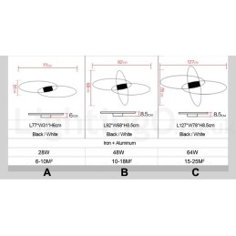 Szabályozható ovális modern kortárs alumínium mennyezeti lámpa süllyesztett lámpa nappali hálószobához fali lámpaként is használható