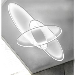 Szabályozható ovális modern kortárs alumínium mennyezeti lámpa süllyesztett lámpa nappali hálószobához fali lámpaként is használható