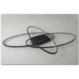 Szabályozható ovális modern kortárs alumínium mennyezeti lámpa süllyesztett lámpa nappali hálószobához fali lámpaként is használható