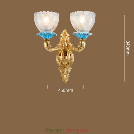 100% tiszta sárgaréz Luxus rusztikus, retro vintage sárgaréz kerámia 2 világító gyertya fali lámpa üvegernyőkkel, speciálisan a szállodai iroda bemutatóterméhez Nappali étkező 100% tiszta sárgaréz Luxus rusztikus, retro vintage sárgaréz kerámia 2 világító gyertya fali lámpa üvegernyőkkel, speciálisan a szállodai iroda bemutatóterméhez Nappali étkező