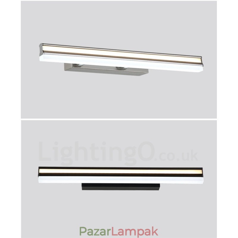 IP44 tükörlámpa fürdőszobai lámpák fali lámpák akril ernyővel smink világítás