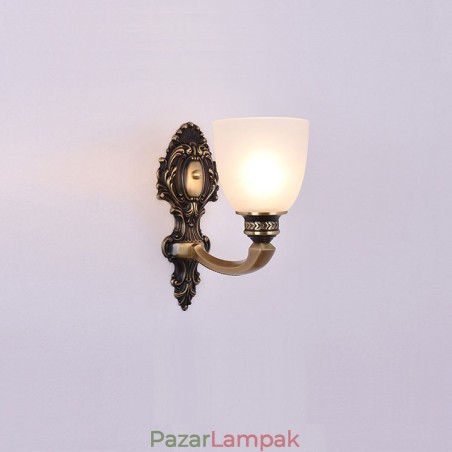 Tiszta sárgaréz Luxus rusztikus retro vintage sárgaréz 1 világító gyertya fali lámpa üvegernyővel Különleges a szállodai iroda bemutatóterméhez Nappali étkező Tiszta sárgaréz Luxus rusztikus retro vintage sárgaréz 1 világító gyertya fali lámpa üvegernyővel Különleges a szállodai iroda bemutatóterméhez Nappali étkező