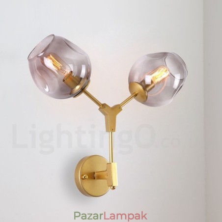 Rusztikus retro vintage két világos fali lámpa több színű üvegernyővel Különleges a Hotel Office Showroomba Nappali Hálószoba Rusztikus retro vintage két világos fali lámpa több színű üvegernyővel Különleges a Hotel Office Showroomba Nappali Hálószoba