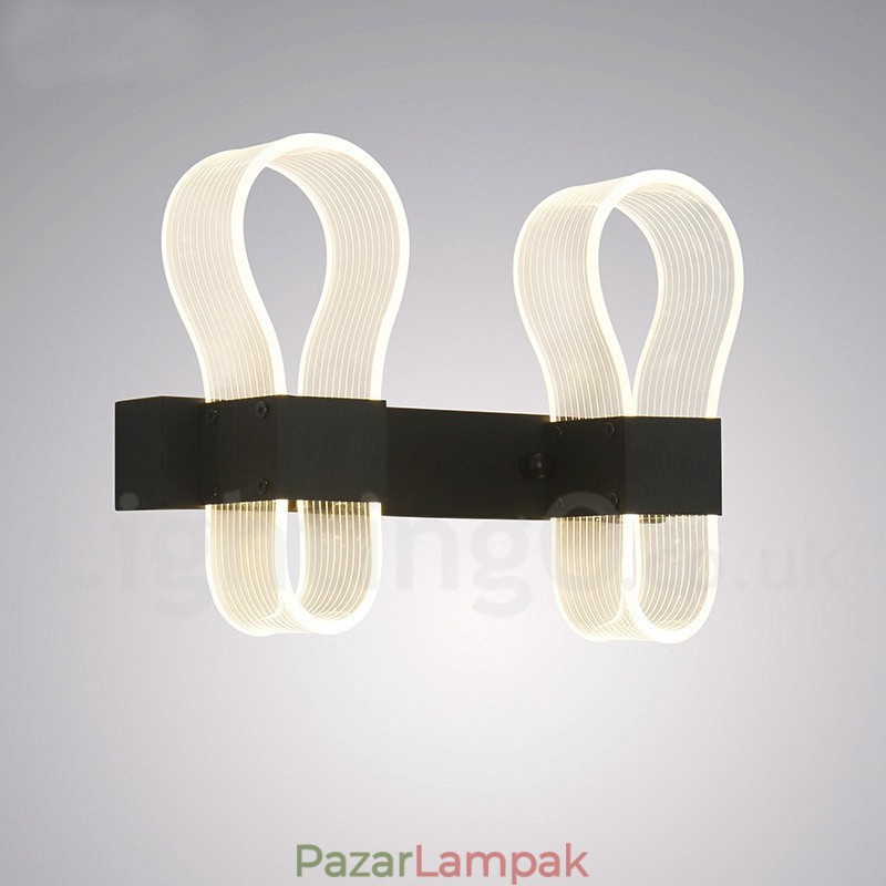 Modern fali lámpa akril ernyőkkel a hálószoba folyosójához