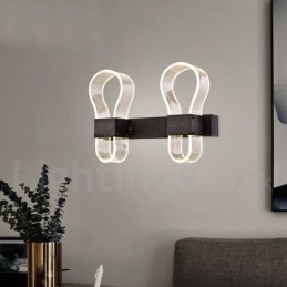 Modern fali lámpa akril ernyőkkel a hálószoba folyosójához