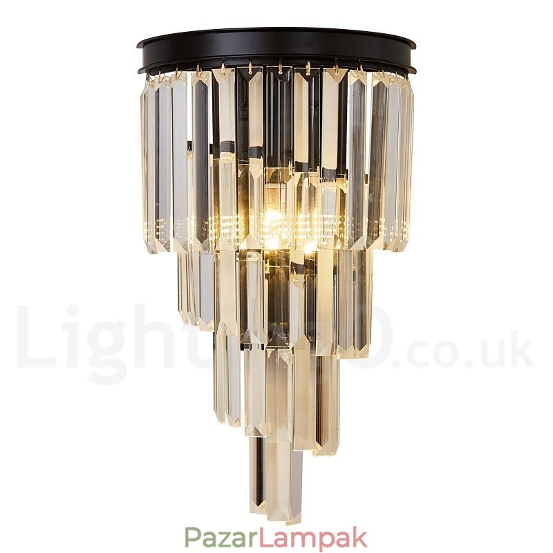 Modern luxus K9 kristály fali lámpa kristály ernyővel