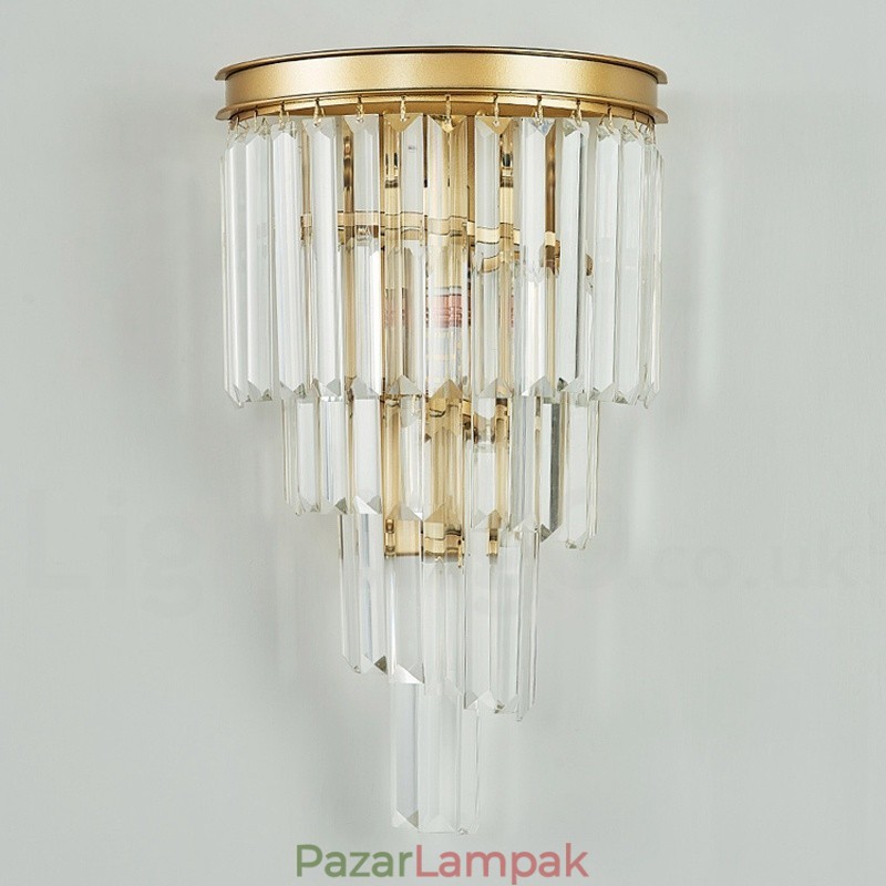 Modern luxus K9 kristály fali lámpa kristály ernyővel