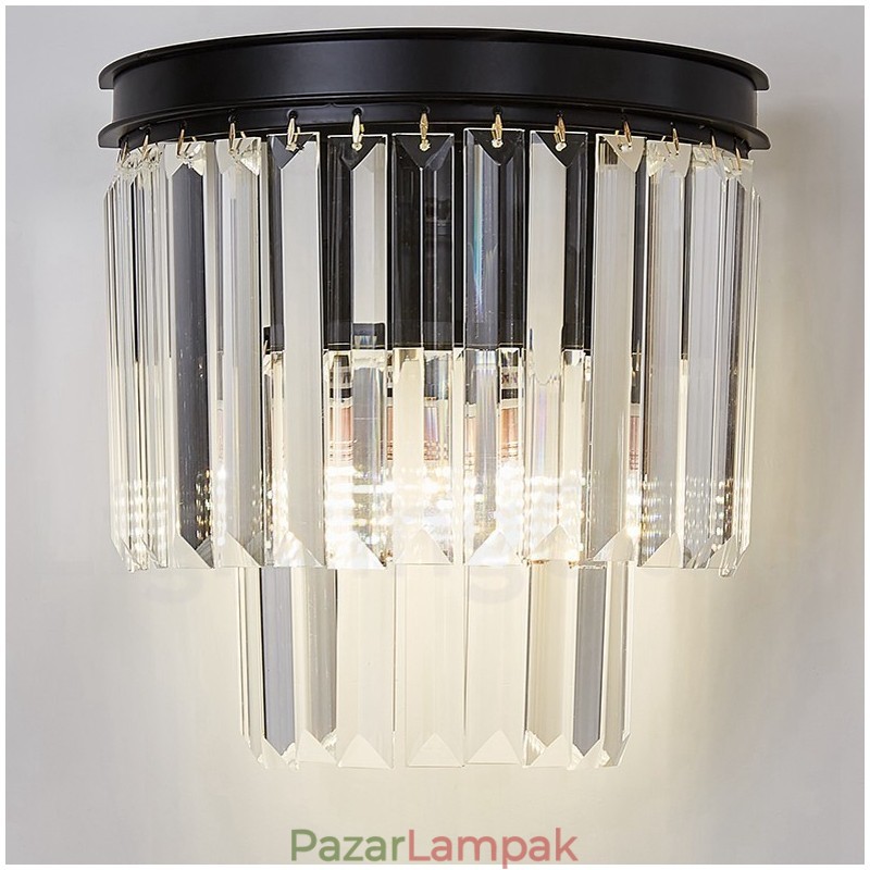 Modern luxus K9 kristály fali lámpa kristály ernyővel