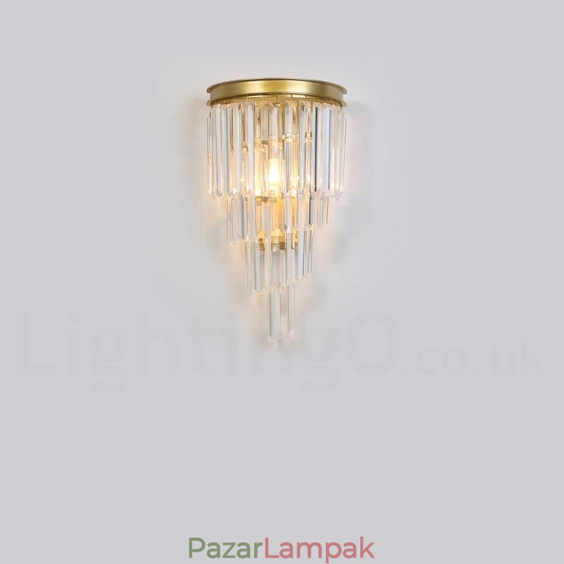 Modern luxus K9 kristály fali lámpa kristály ernyővel