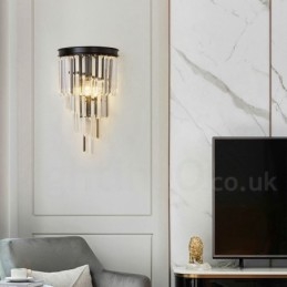 Modern luxus K9 kristály fali lámpa kristály ernyővel