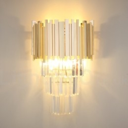 Arany passzoló posztmodern luxus K9 kristály fali lámpa kristály ernyővel