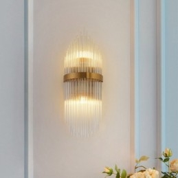 Modern luxus K9 kristály fali lámpa kristály ernyővel