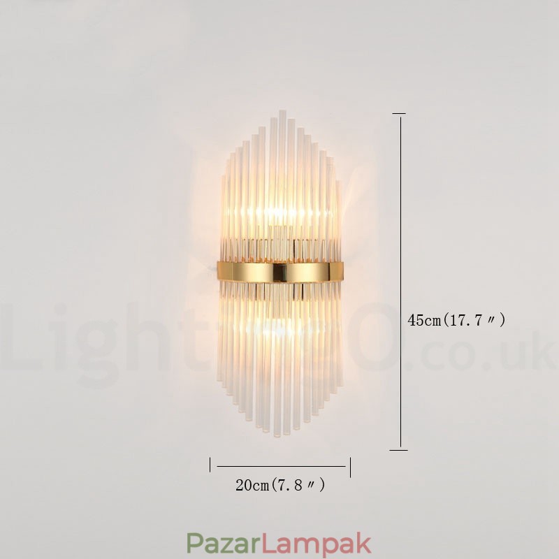 Modern luxus K9 kristály fali lámpa kristály ernyővel