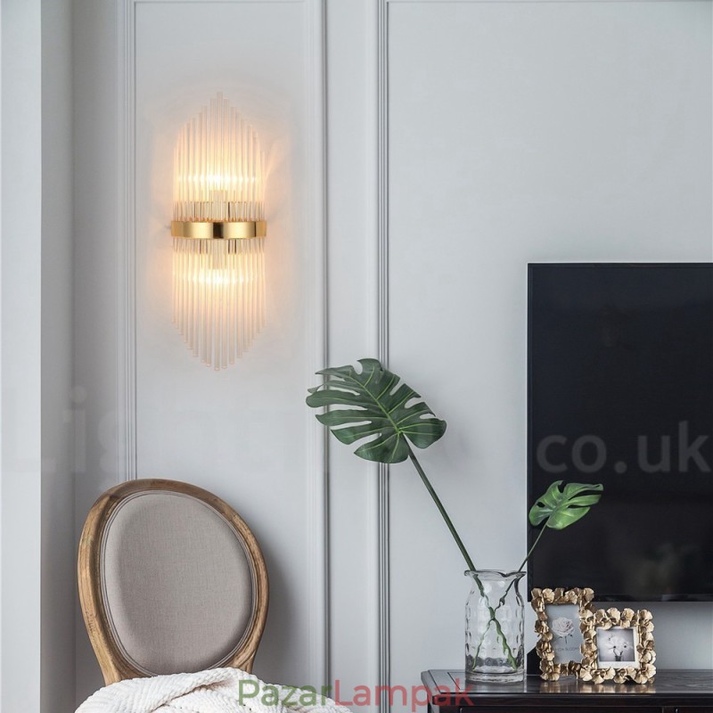 Modern luxus K9 kristály fali lámpa kristály ernyővel