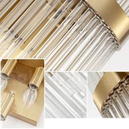 Modern luxus K9 kristály fali lámpa kristály ernyővel