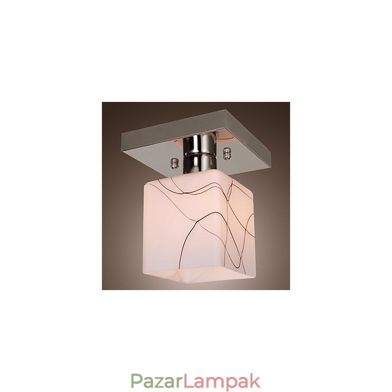 Modern, kortárs mini stílusú, galvanizált fém süllyesztett tartó