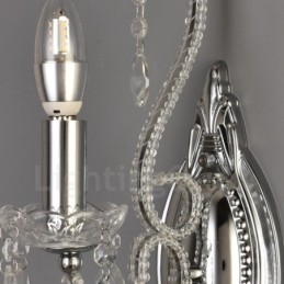 1 Világos arany fekete amerikai stílusú kristály fali lámpa nappaliba étkező ruhabolt kávézó szálloda