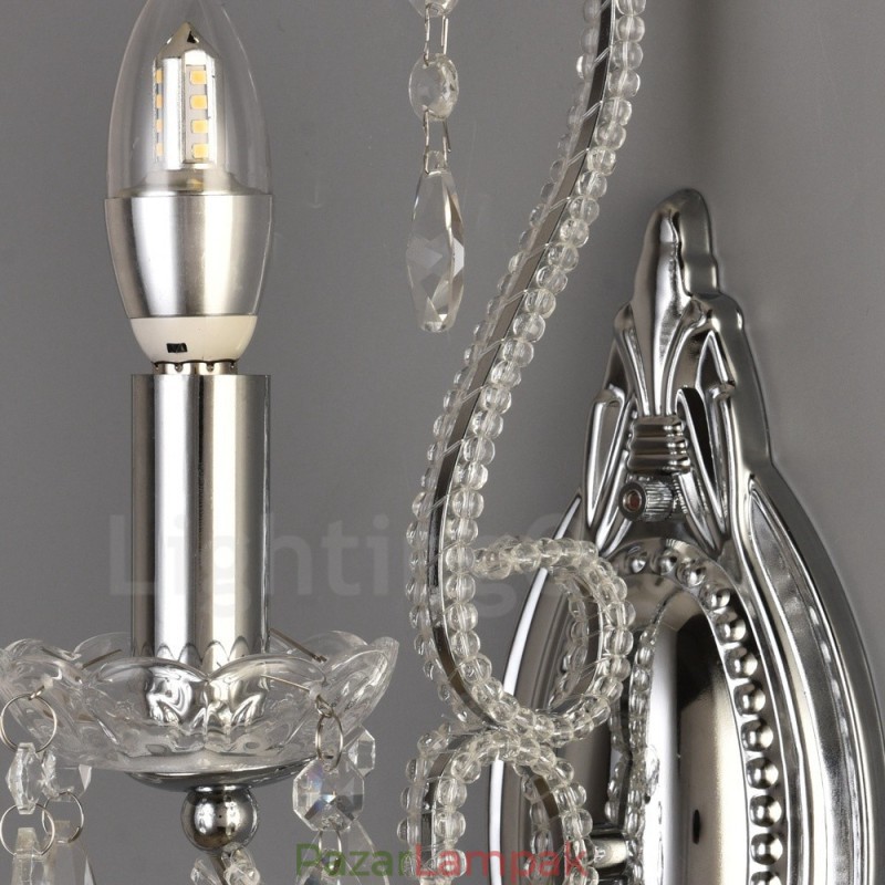 1 Világos arany fekete amerikai stílusú kristály fali lámpa nappaliba étkező ruhabolt kávézó szálloda