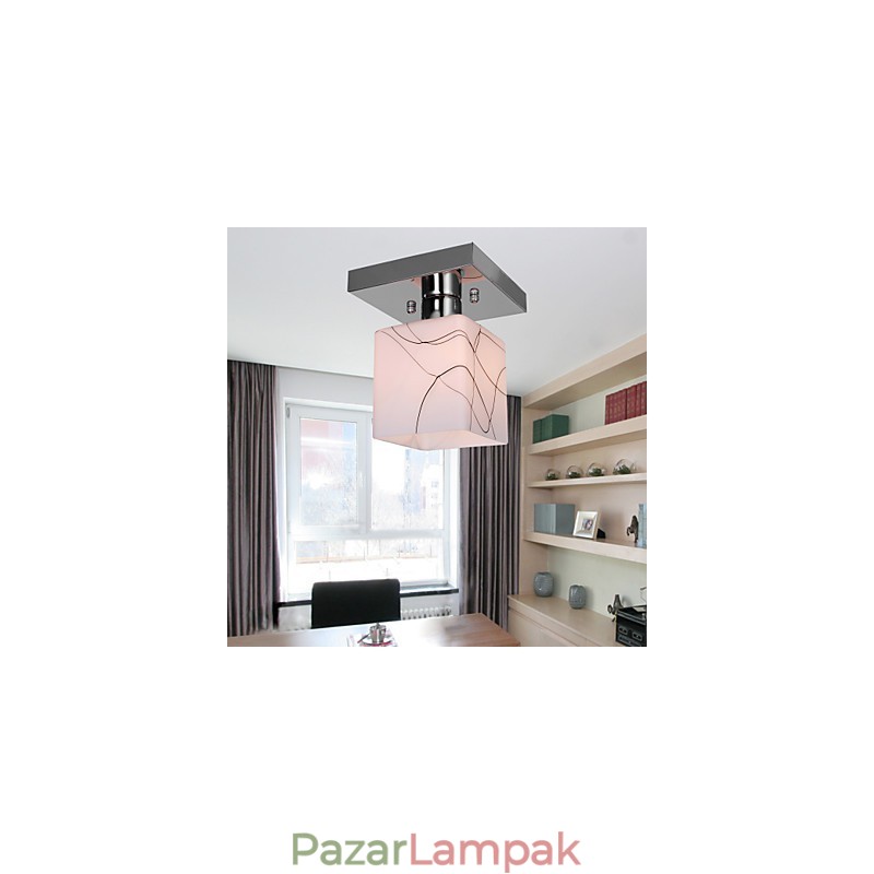 Modern, kortárs mini stílusú, galvanizált fém süllyesztett tartó