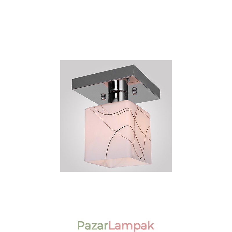 Modern, kortárs mini stílusú, galvanizált fém süllyesztett tartó
