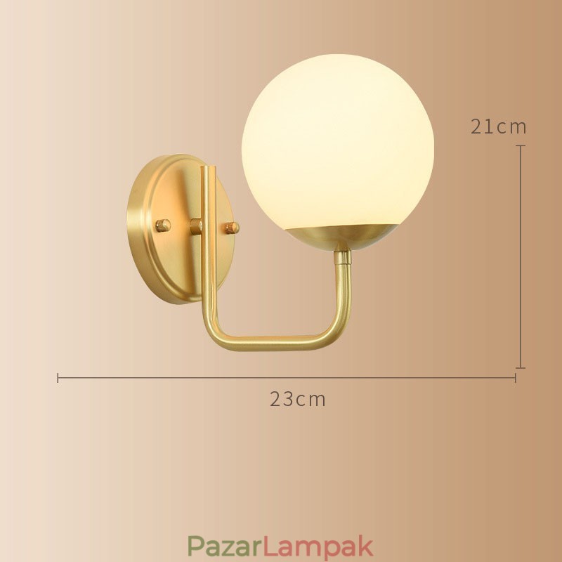 Modern Molecules babfali lámpa golyós üveg ernyővel