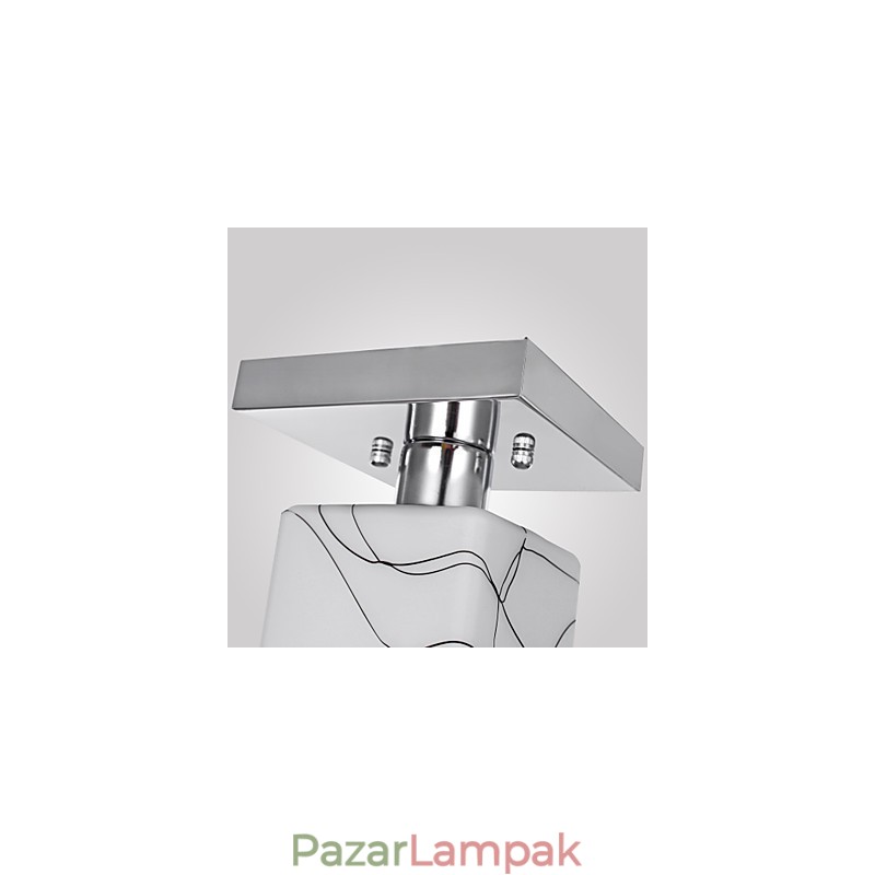 Modern, kortárs mini stílusú, galvanizált fém süllyesztett tartó