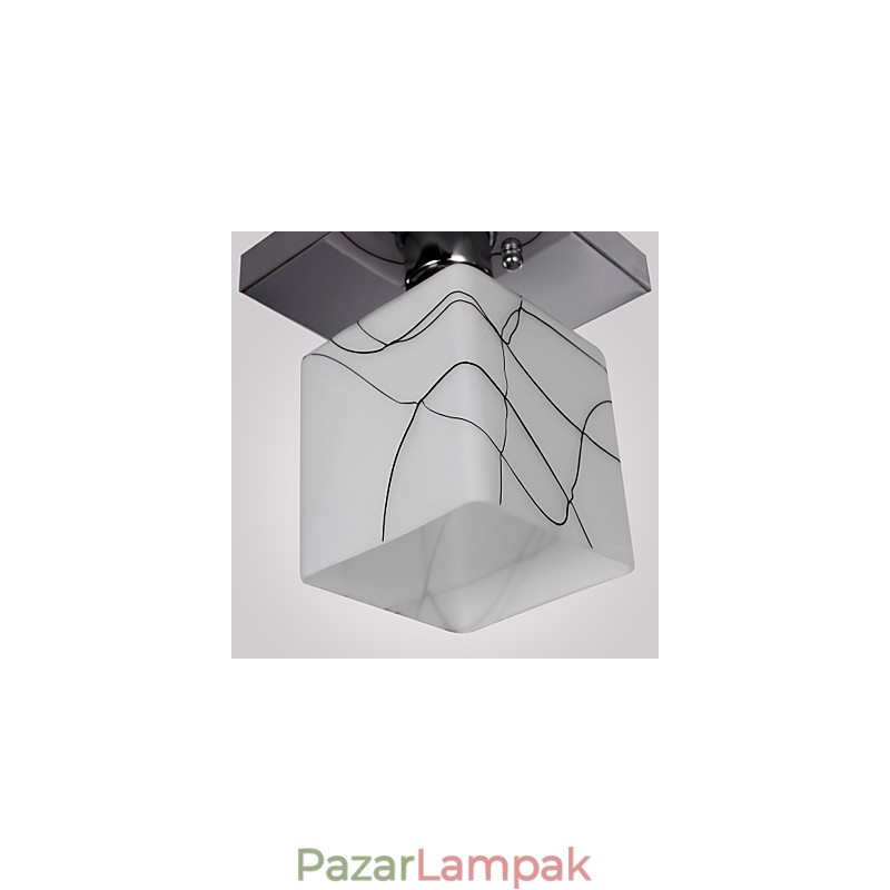 Modern, kortárs mini stílusú, galvanizált fém süllyesztett tartó