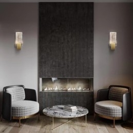 Posztmodern Minimalista Nappali Kristály falikarok American Art Éjjeli hálószoba falikarikák