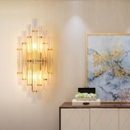 Hotel Light Luxus kristály fali lámpa Posta modern személyiség Nappali folyosó bejárata Háttér fali lámpa hálószoba Éjjeli dekorációs lámpák