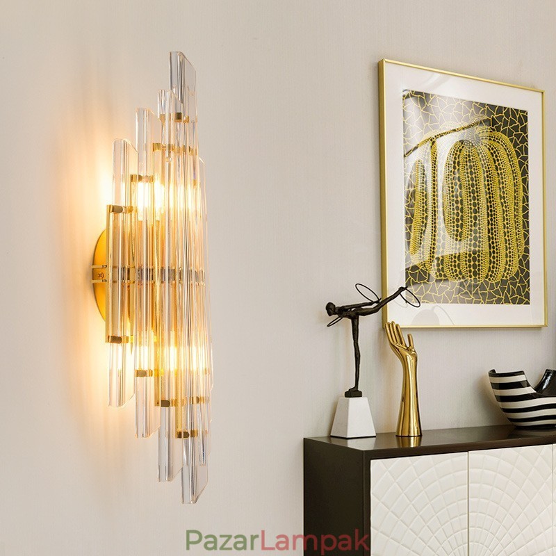 Hotel Light Luxus kristály fali lámpa Posta modern személyiség Nappali folyosó bejárata Háttér fali lámpa hálószoba Éjjeli dekorációs lámpák